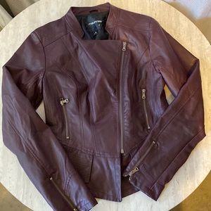 Maurice pleather bomber jacket